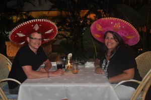 Sombreros at the Mexican restaurant