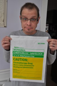 Anti-viral medication, handled like a chemo drug.